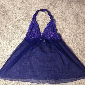 Victoria’s Secret Purple Lacey Tulle Babydoll